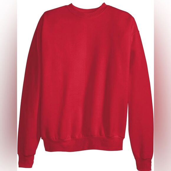 Hanes Men's Ecosmart Fleece Sweatshirt Cotton-blend Crewneck (568) - Picture 4 of 5